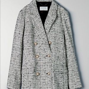 Aritzia SAMUEL TWEED BLAZER，Brand new with tag，size 2